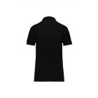 WK női galléros póló Contrasting Day To Day 220 fekete-narancs