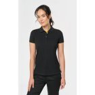 WK női galléros póló Contrasting Day To Day 220 fekete-sárga