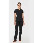 WK női galléros póló Contrasting Day To Day 220 fekete-sárga