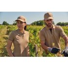 WK női galléros póló Contrasting Day To Day 220 camel-fekete