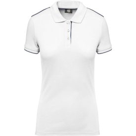   WK női galléros póló Contrasting Day To Day 220 fehér-tengerkék