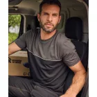 Kariban póló Workwear 190 fekete-narancssárga
