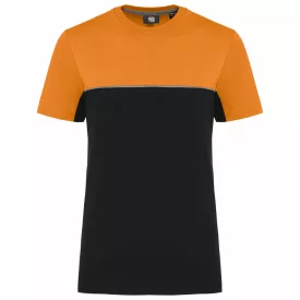 Kariban póló Workwear 190 fekete-narancssárga