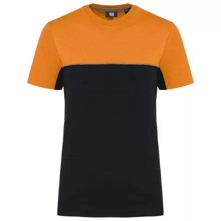 Kariban póló Workwear 190 fekete-narancssárga