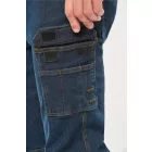 Kariban farmer munkásnadrág WK 370 mosott farmerkék