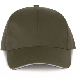   WK baseball sapka Oekotex Certified 6P khaki - világos szürke