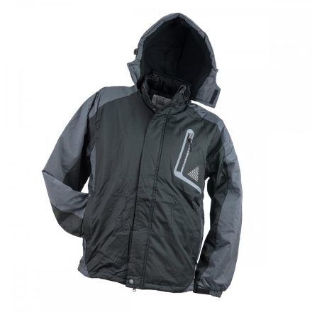 Urgent téli kabát Y-263 fekete-szürke