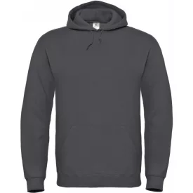 B&C pulóver Hooded Sweatshirt S 280 grafitszürke